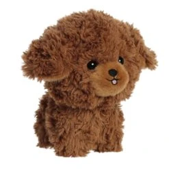 Stuffed Brown Poodle Teddy Pets Plush By Aurora