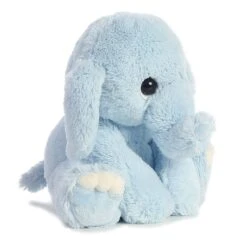 Lil Benny Phant The Blue Elephant Stuffed Animal By Aurora -Plush Toy Store AR 03416 4