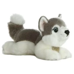 Realistic Stuffed Husky 8 Inch Miyoni Plush By Aurora