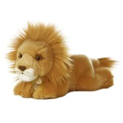 Realistic Stuffed Lion 8 Inch Plush Wild Cat By Aurora