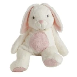 Bun Bun The Quizzies White And Pink Stuffed Bunny By Ebba