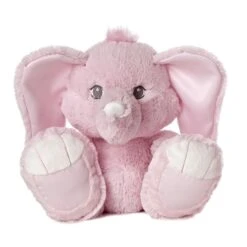 Toesie The Taddle Toes Pink Baby Safe Plush Elephant By Ebba