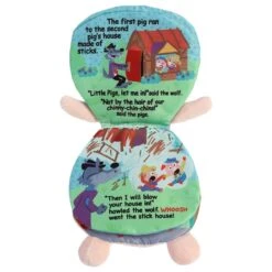 Three Little Pigs Story Pals Soft Book By Ebba -Plush Toy Store AR 20967 4