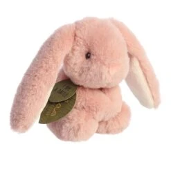 Small Brenna The Baby Safe Bunny Eco-Friendly Stuffed Rattle By Ebba