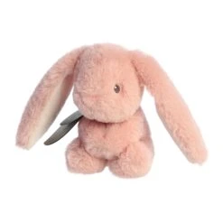 Small Brenna The Baby Safe Bunny Eco-Friendly Stuffed Rattle By Ebba -Plush Toy Store AR 23330 5