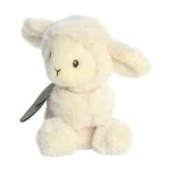 Baby Safe Lamb Eco-Friendly Stuffed Rattle By Ebba -Plush Toy Store AR 23367 6