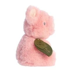 Baby Safe Piglet Eco-Friendly Stuffed Rattle By Ebba -Plush Toy Store AR 23368 4