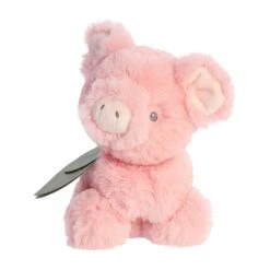 Baby Safe Piglet Eco-Friendly Stuffed Rattle By Ebba -Plush Toy Store AR 23368 6