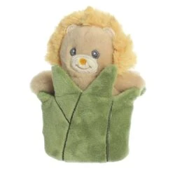 Pocket Peekers Baby Safe Plush Leo Lion Rattle And Crinkle Toy By Ebba -Plush Toy Store AR 23449 6