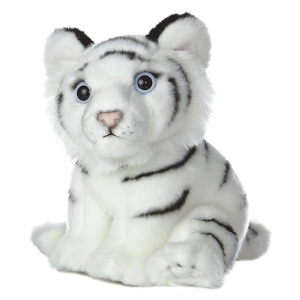 Realistic Stuffed White Tiger Cub 10 Inch Plush Animal By Aurora 1 Realistic Stuffed White Tiger Cub 10 Inch Plush Animal By Aurora