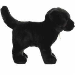 Realistic Stuffed Black Lab 10 Inch Miyoni Plush By Aurora -Plush Toy Store AR 26388 4