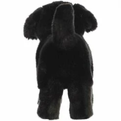 Realistic Stuffed Black Lab 10 Inch Miyoni Plush By Aurora -Plush Toy Store AR 26388 5