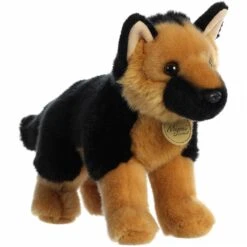 Realistic Stuffed German Shepherd 10 Inch Miyoni Plush By Aurora