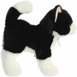 Realistic Standing Stuffed Tuxedo Cat 10 Inch Miyoni Plush By Aurora -Plush Toy Store AR 26393 4