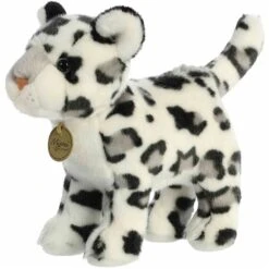 Realistic Stuffed Standing Snow Leopard Miyoni Wild Cat Plush By Aurora -Plush Toy Store AR 26398 6