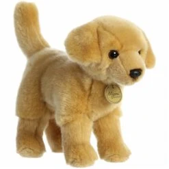 Realistic Stuffed Yellow Lab 10 Inch Miyoni Plush By Aurora