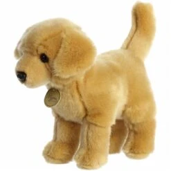 Realistic Stuffed Yellow Lab 10 Inch Miyoni Plush By Aurora -Plush Toy Store AR 26399 6