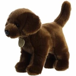Realistic Stuffed Chocolate Lab 10 Inch Miyoni Plush By Aurora -Plush Toy Store AR 26400 6