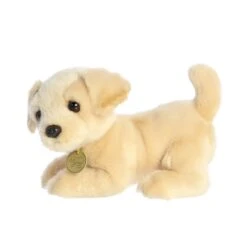 Realistic Stuffed Yellow Lab Pup 9 Inch Miyoni Plush By Aurora -Plush Toy Store AR 26487 6