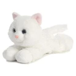 Sugar Too The Stuffed White Cat Mini Flopsie By Aurora