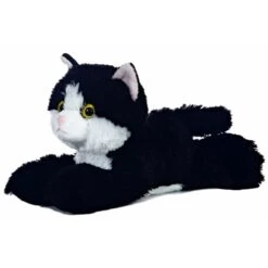 Maynard The Stuffed Black And White Cat Mini Flopsie By Aurora