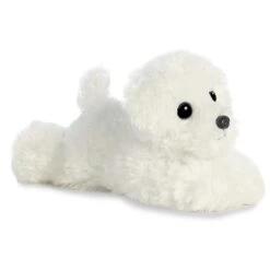 Little Snowball The Stuffed Bichon Frise Mini Flopsie By Aurora