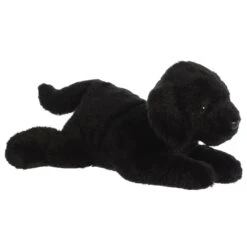 Bagel The Stuffed Black Lab Flopsie By Aurora