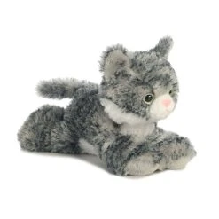 Little Lily The Stuffed Gray Tabby Cat Mini Flopsie By Aurora -Plush Toy Store AR 31713 4