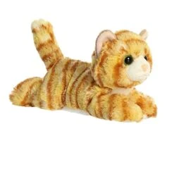 Little Ginger The Stuffed Orange Tabby Cat Mini Flopsie By Aurora