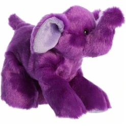Little Violet The Stuffed Purple Elephant Mini Flopsie By Aurora