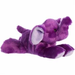 Little Violet The Stuffed Purple Elephant Mini Flopsie By Aurora -Plush Toy Store AR 31802 4