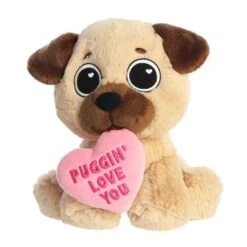 Puggin' Love You Plush Pug By Aurora -Plush Toy Store AR 33808 6