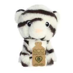 Eco Nation Mini Stuffed White Tiger By Aurora