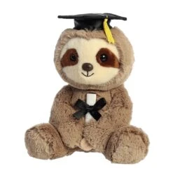 Stuffed Sloth With Graduation Cap And Diploma By Aurora -Plush Toy Store AR 82048 6