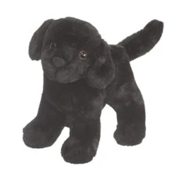 Abraham The Little Plush Black Lab Puppy By Douglas