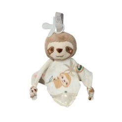 Stanley Sloth Plush Pacifier Holder Lovey By Douglas