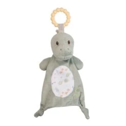 Danny Dino Baby Safe Plush Lovey With Teether Ring By Douglas