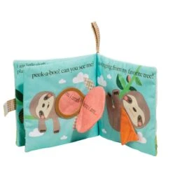 Stanley Sloth Plush Activity Book For Babies By Douglas -Plush Toy Store DG 6413 4