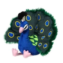 Stuffed Peacock 8 Inch Plush Animal By Fiesta
