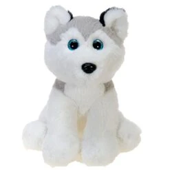 Sitting Husky Plush Animal By Fiesta