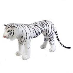 Stuffed White Tiger 40 Inch Ride-On Plush Animal By Fiesta