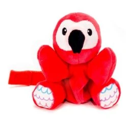Huggy Huggables Baby Safe Floppy Plush Flamingo Pacifier Holder By Fiesta