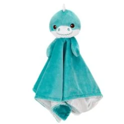 Huggy Huggables Baby Safe Plush Dinosaur Blankie With Rattle By Fiesta