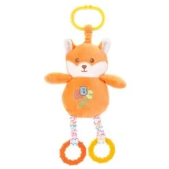 Huggy Huggables Baby Safe Plush Fox Activity Toy With Sound By Fiesta