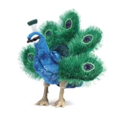Full Body Small Peacock Puppet By Folkmanis Puppets