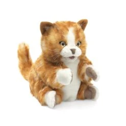 Full Body Orange Kitten Puppet By Folkmanis Puppets