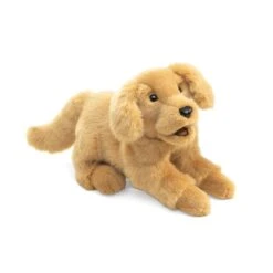 Full Body Golden Retriever Puppy Puppet By Folkmanis Puppets