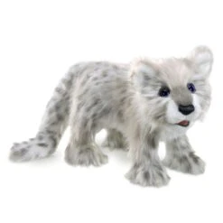 Full Body Snow Leopard Cub Puppet By Folkmanis Puppets