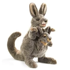 Full Body Kangaroo With Joey Puppet By Folkmanis Puppets
