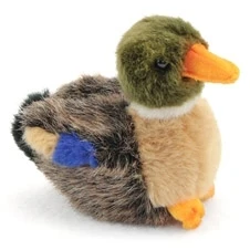 Handcrafted 4 Inch Lifelike Baby Mallard Duck Stuffed Animal By Hansa